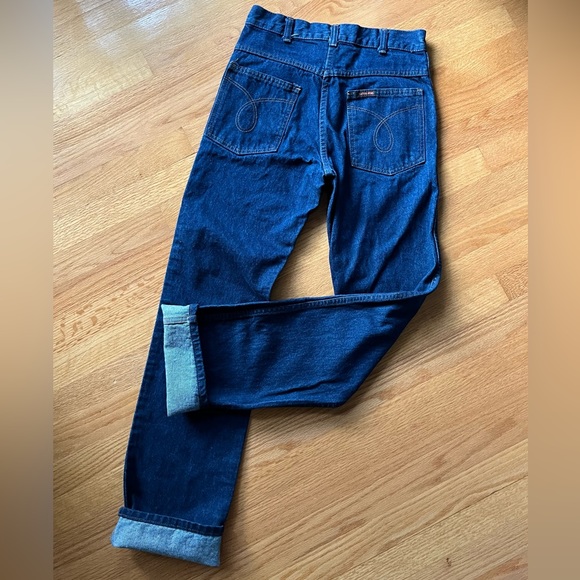 Vintage 70s Saddle King Ranch Jeans High Waisted Jeans Sz 28 x 32 - Picture 7 of 14